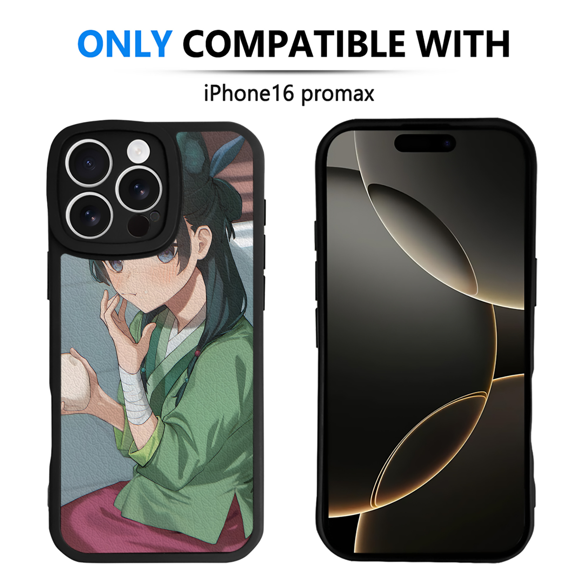 （画像用） 薬屋のひとりごと The Apothecary Diaries 【iPhone 16シリーズ対応】シリコンスマホケース（レザー調） 材質：シリコン